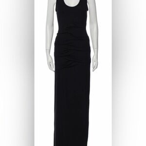 Nicole Miller Artelier black gown with pleating detail